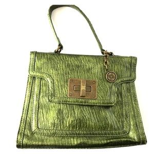 Vera Wang Simply Vera Green Patent Leather Purse